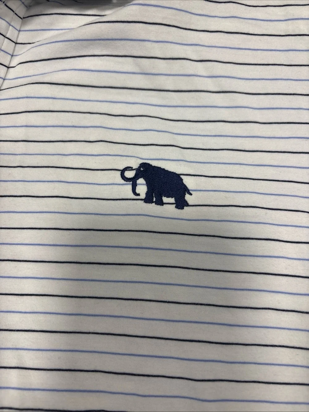Polo Golf Ralph Lauren Polo X Mammut Dune Mens L White Stripe Stretch Lisle